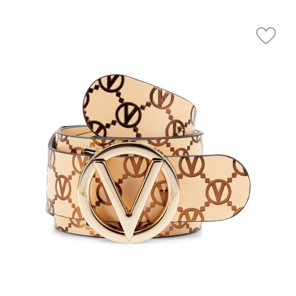 Valentino Accessories - Valentino by Mario Valentino Justine Monogram Print Leather Belt